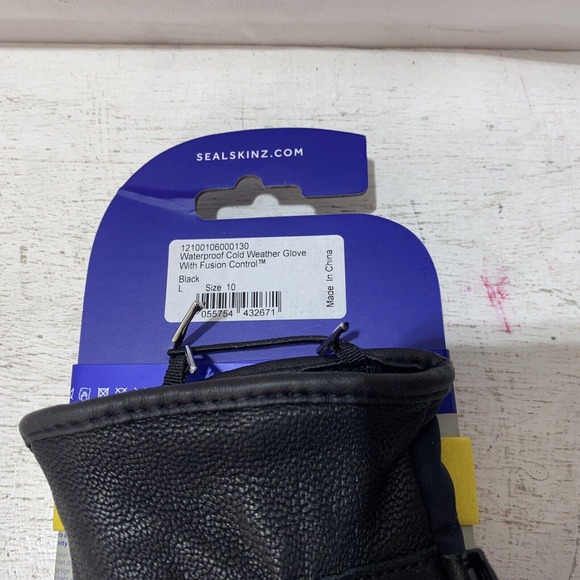 Seal Skinz Waterproof Cold Weather Glove with Fusion Control Black Sz L, 10 - Picture 3 of 4